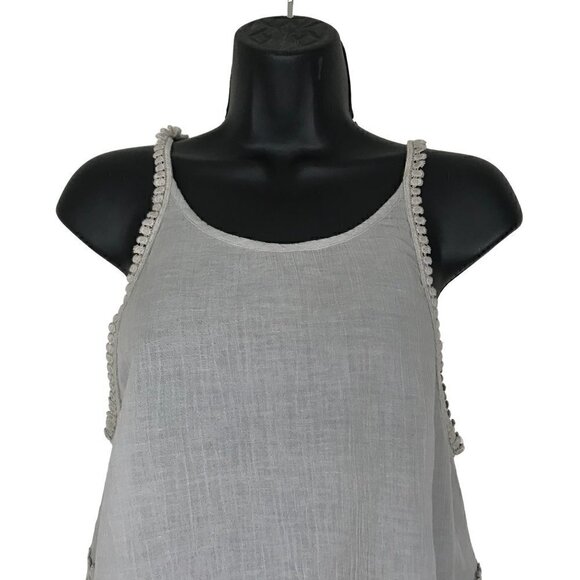 Aritzia Golden By TNA Grey Cropped With Lace Low Back Size S - Picture 2 of 6